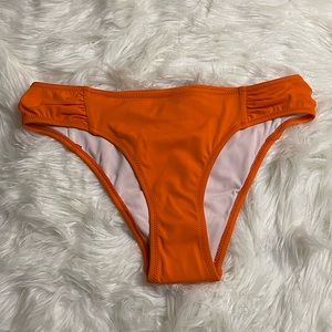 Heidi Klein bright orange swim bottoms size 2